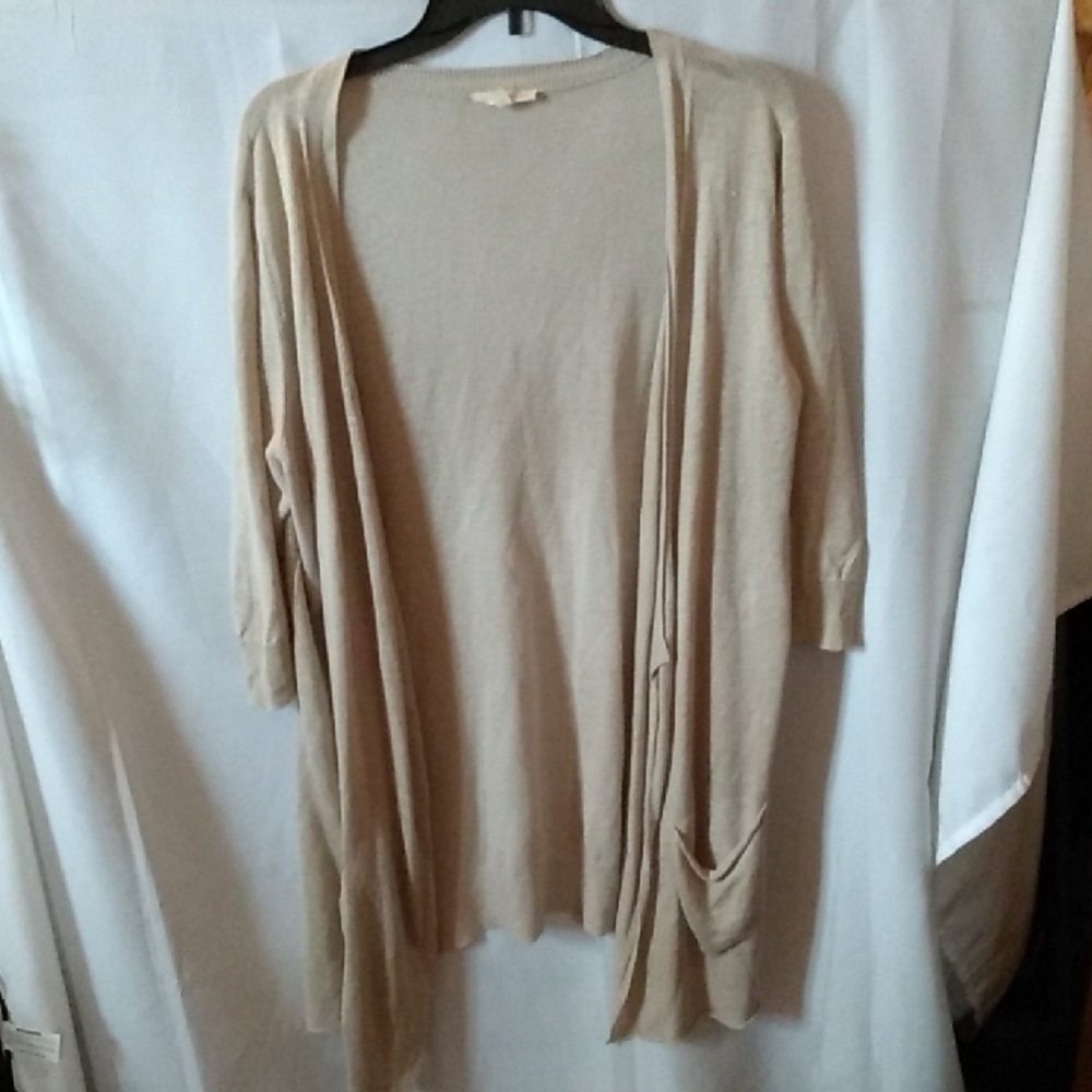 Eileen Fisher Linen Cardigan L